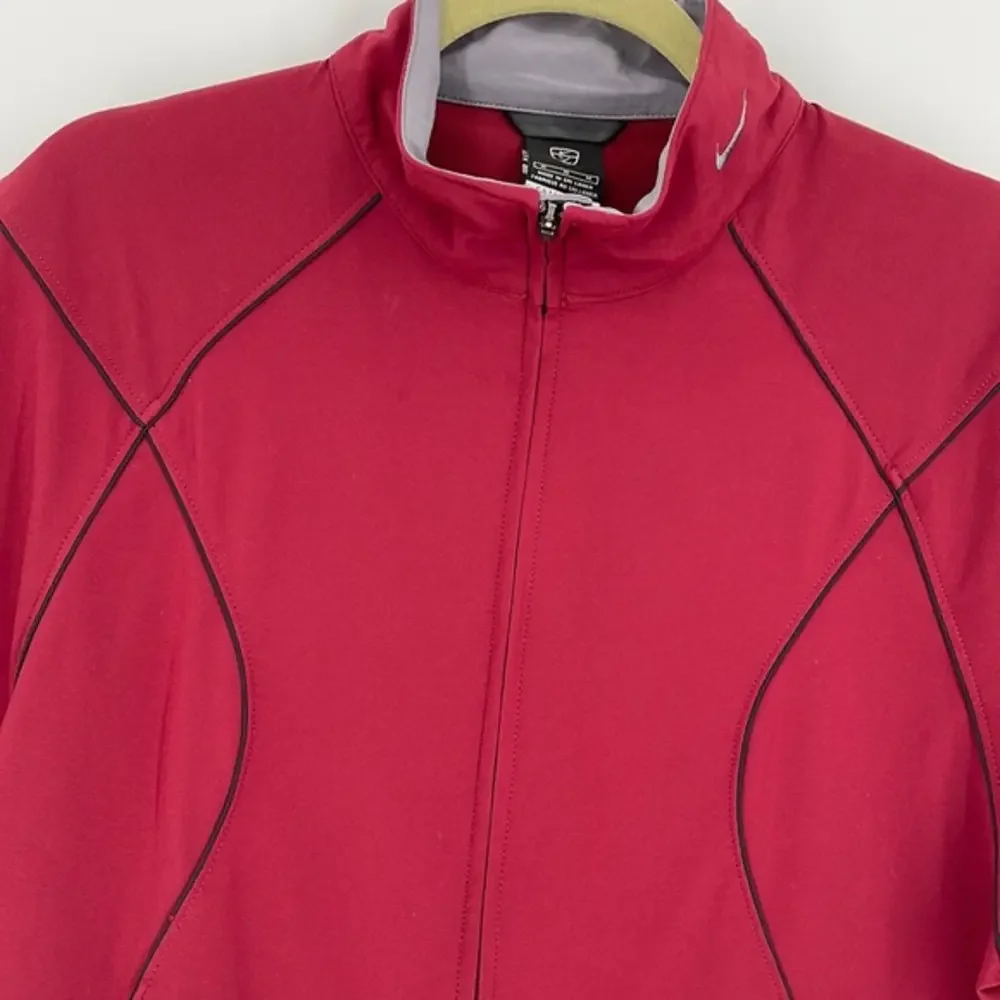 Nike Clima-Fit‎ Full Zip Golf Jacket (Men's Medium) Maroon